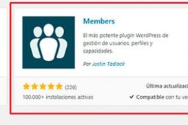 Configurar plugin members