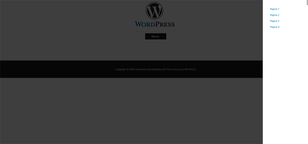 Crear menu vertical con WordPress