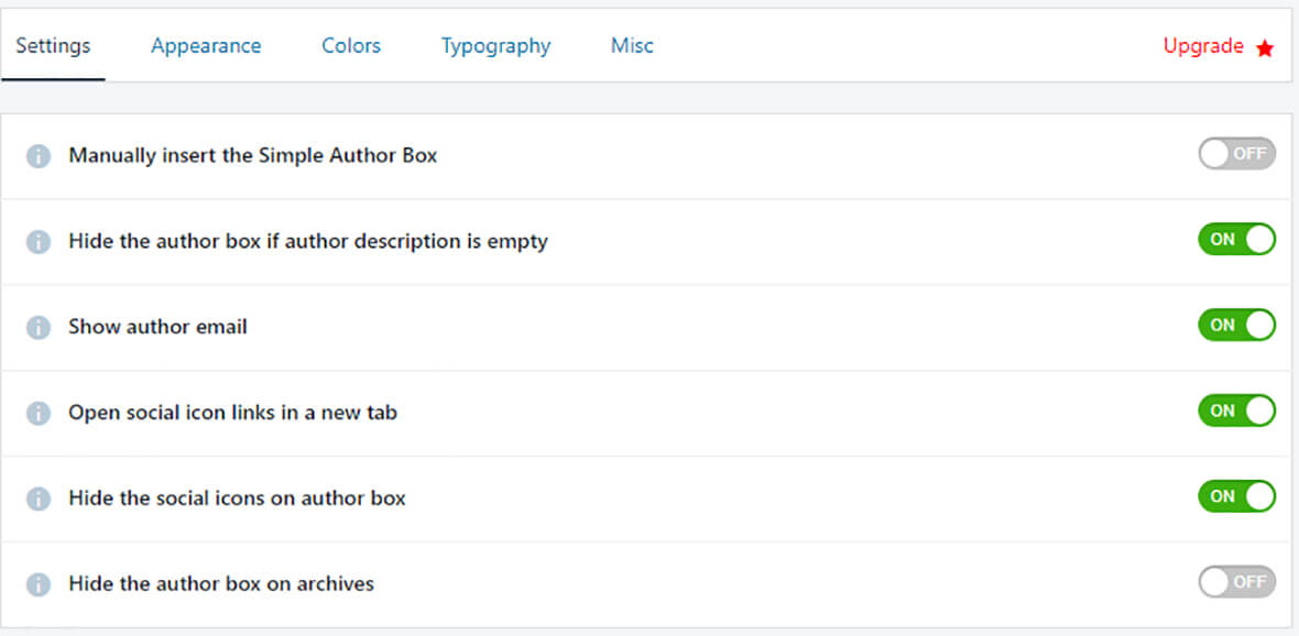 simple author box plugin