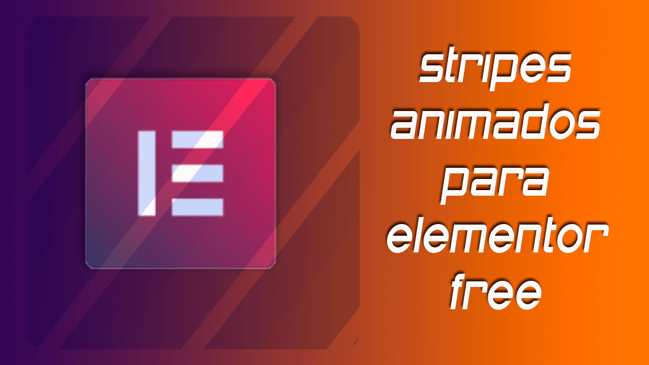 stripes animado con elementor free