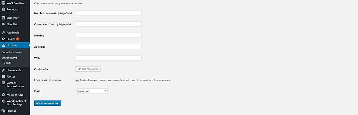 Rol de usuarios en WordPress
