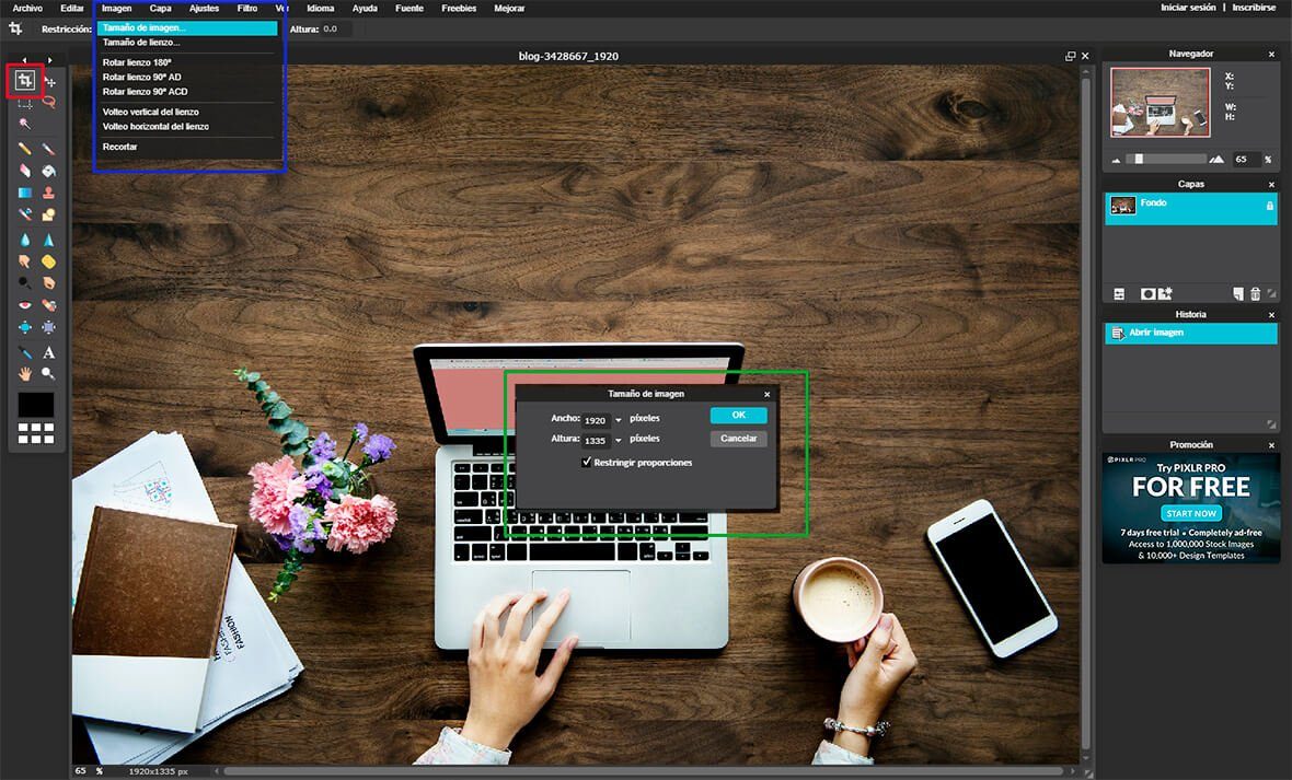 Redimensionar imagenes para wordpress